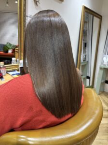 40代 白髪ぼかし 艶カラー